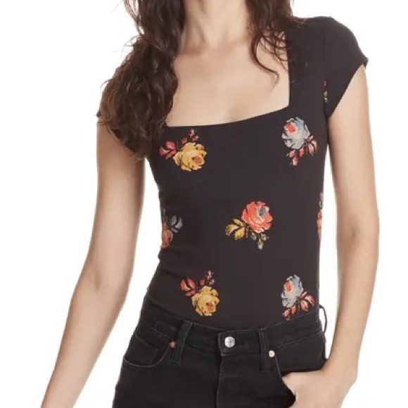 Free People Square Neck Bodysuit XS - Picture 4 of 9